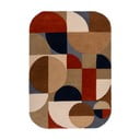 Теракотен ръчно изработен вълнен килим 120x170 cm Mia Arch – Flair Rugs