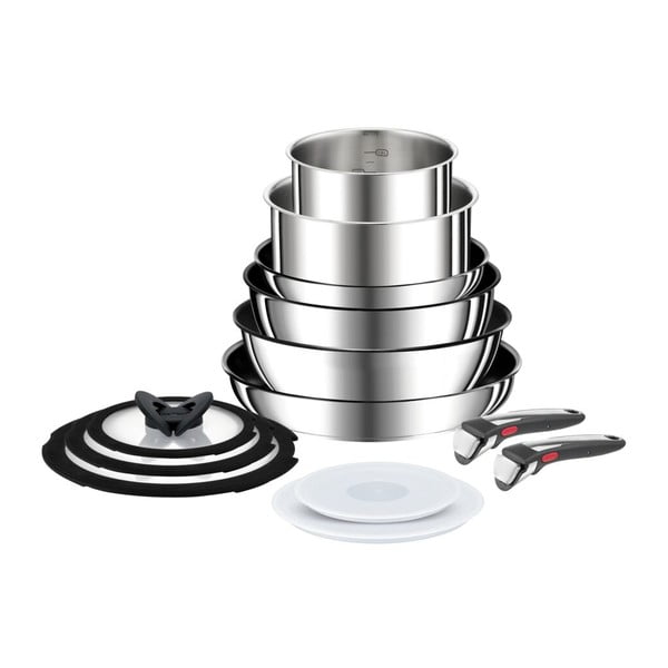 Комплект съдове 13 бр. от неръждаема стомана INGENIO Preference ON L9749432 – Tefal