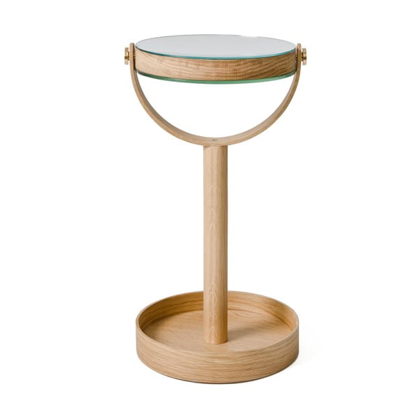 Козметично увеличително огледало масивно дърво (5x) ø 19,5 cm Magnify – Wireworks-image-1