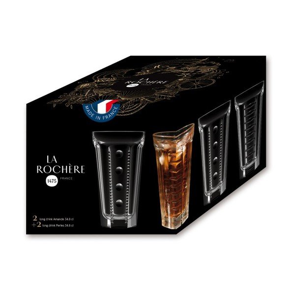 Комплект от 4 дълги чаши за напитки La Rochère , 340 ml Saga - La Rochére-image-3