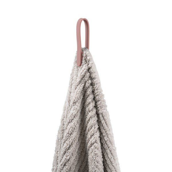 Силиконова примка за кърпи сиво-розова 2 бр. Loop – Zone-image-1