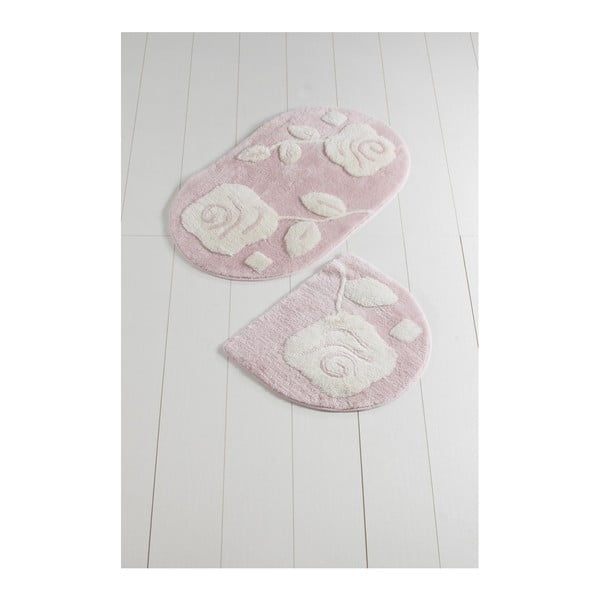 Комплект от 2 розови килимчета за баня - Foutastic