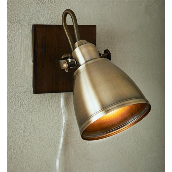 Кафяво стенно осветление , височина 18,5 cm Native - Markslöjd-image-1