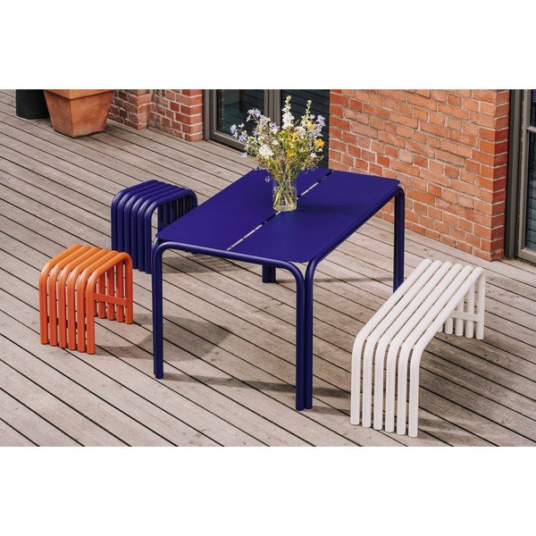 Бежова градинска пейка метална Nokk – noo.ma-image-3