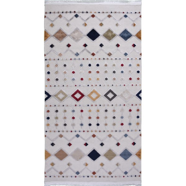 Бежов килим със смес от памук , 80 x 150 cm Milas - Vitaus