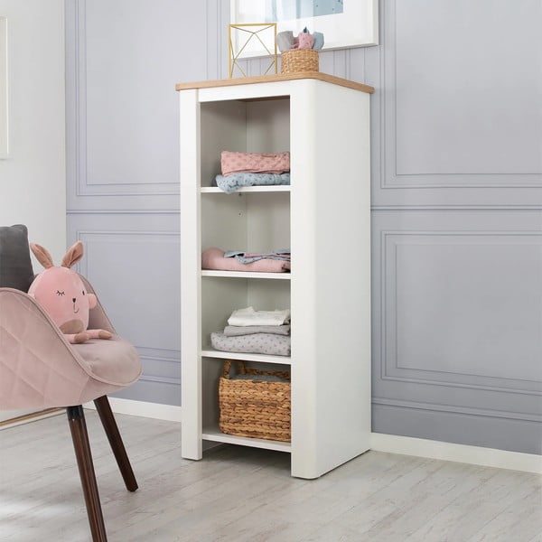 Бяла детска етажерка 49x116 cm Ava - Roba-image-1