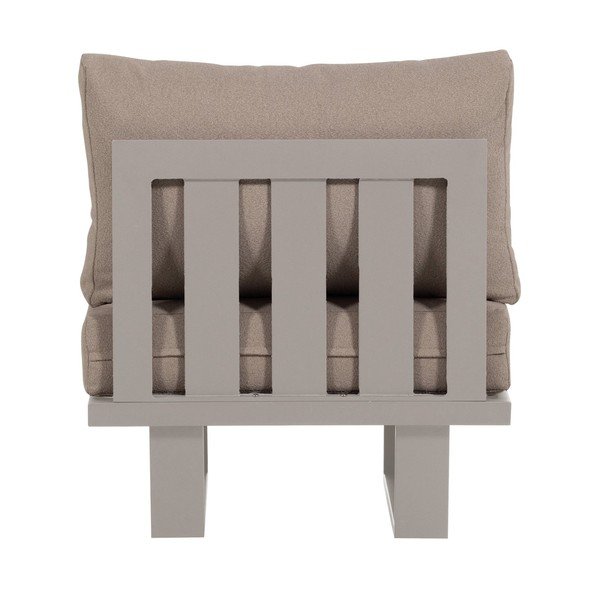 Сиво-бежов градински стол метален/подплатен Bear – WOOOD-image-4