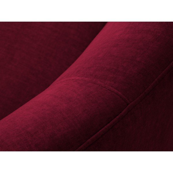 Асиметричен диван от бургундско кадифе , вдясно Debbie - Mazzini Sofas-image-1