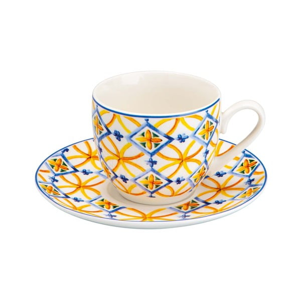 Комплект от 6 чаши с чинийки Medicea - Brandani-image-1