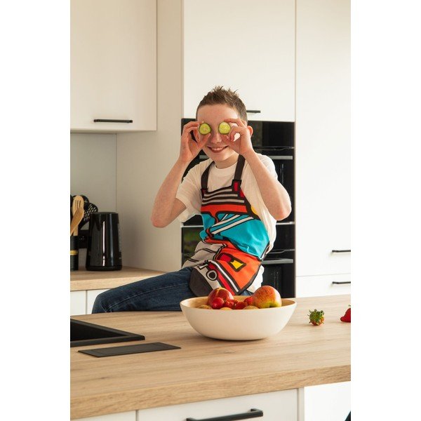 Детска престилка, изработена от рециклиран памук Hero - Tiseco Home Studio-image-1