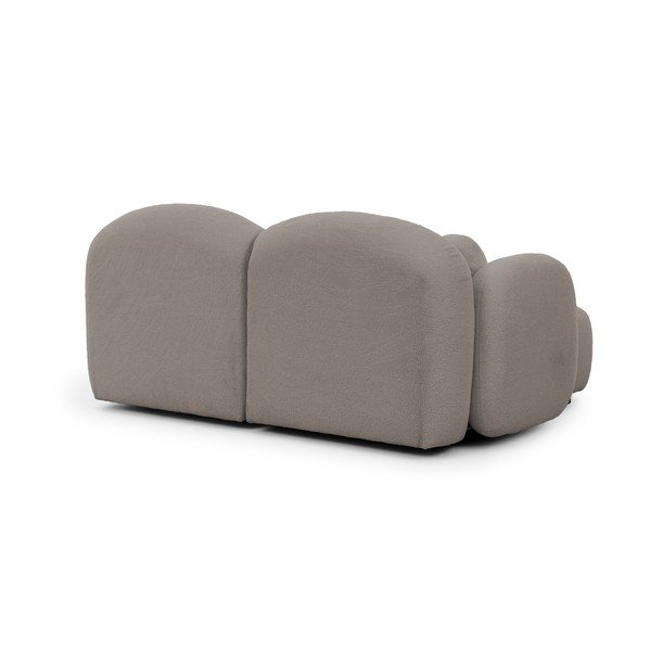 Сив ъглов диван от букле (ляв ъгъл) Orbit – Ropez-image-3