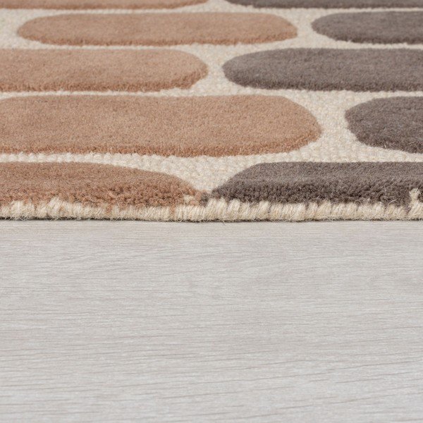 Кафяв и бежов вълнен килим , 200 x 290 cm Fossil - Flair Rugs-image-3