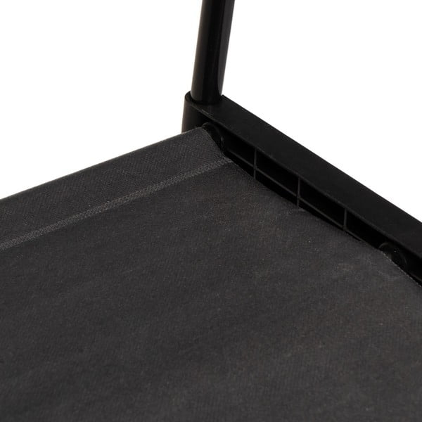 Черна метална стойка за дрехи на колелца 84x43x156 cm – Casa Selección-image-3