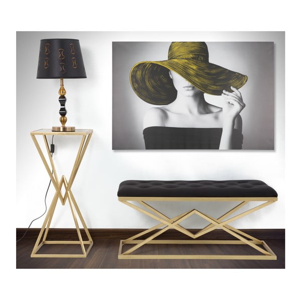 Пейка в черно и златно Piramid, 100 x 40 cm - Mauro Ferretti-image-1