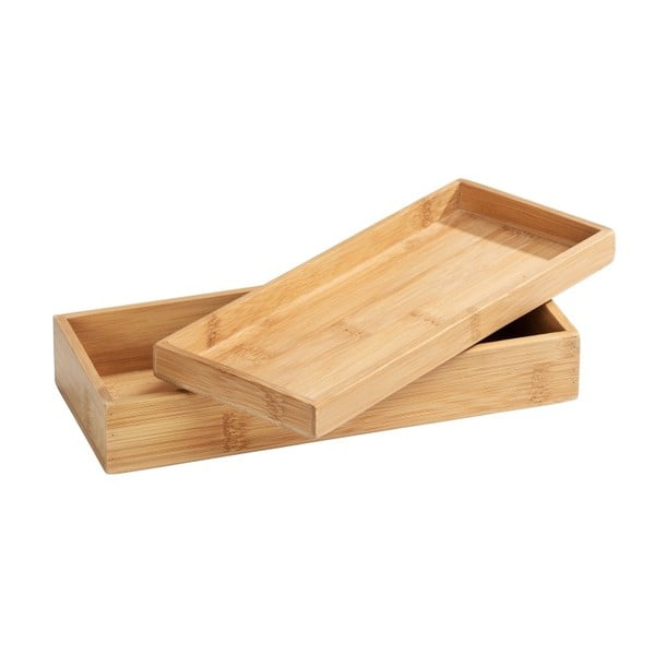 Бамбукова кутия за съхранение с табла Terra - Wenko-image-3