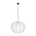 Бяло висящо осветително тяло с текстилен абажур ø 52 cm Mellow – Candellux Lighting
