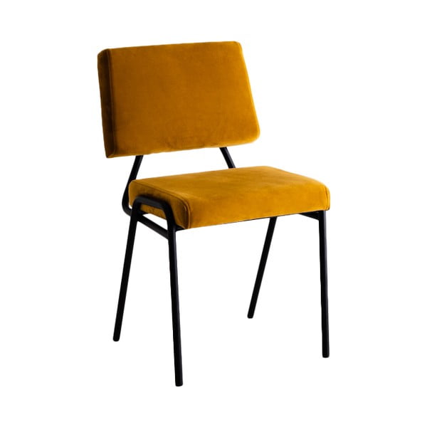 Жълт трапезен стол Simple - CustomForm