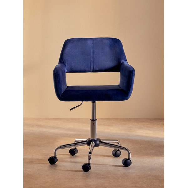 Син тапициран офис стол Brent – Premier Housewares-image-4