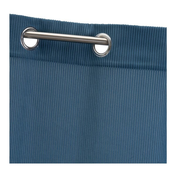 Синьо  перде от рипсено кадифе 140x260 cm Merely – Casa Selección-image-4