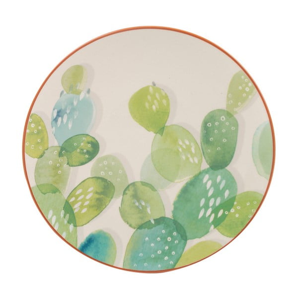 Keramický talíř s motivem kaktusu Creative Tops, ⌀ 20 cm