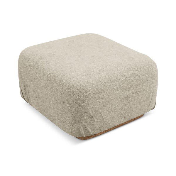 Бежова модулна табуретка от букле Ailani – Makamii-image-1