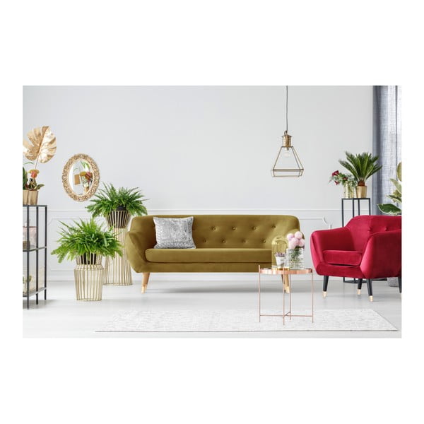 Dvoumístná pohovka ve zlaté barvě Mazzini Sofas Amelie-image-4
