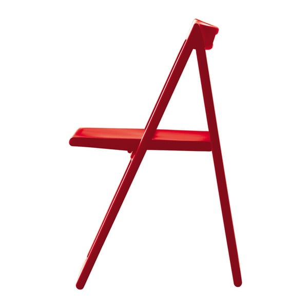 Červená skládací židle Pedrali Enjoy