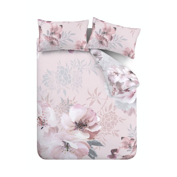 Розово спално бельо , 200 x 200 cm Dramatic Floral - Catherine Lansfield