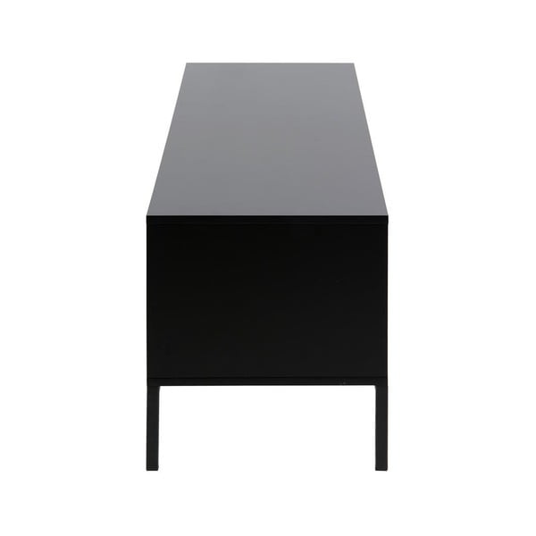 Черна/естествена маса за телевизор от декор от дъб  140x45 cm Seaford – Actona-image-4