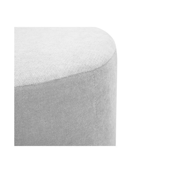 Светлосив пуф Motion, ø 40 cm - Kooko Home-image-3