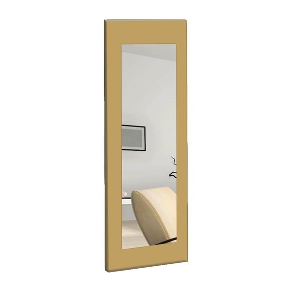 Огледало за стена с жълта рамка Chiva, 40 x 120 cm - Oyo Concept