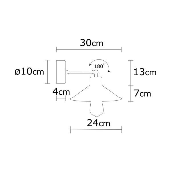 Тюркоазена/в естествен цвят стенна лампа ø 24 cm Manavgat – Opviq lights-image-3