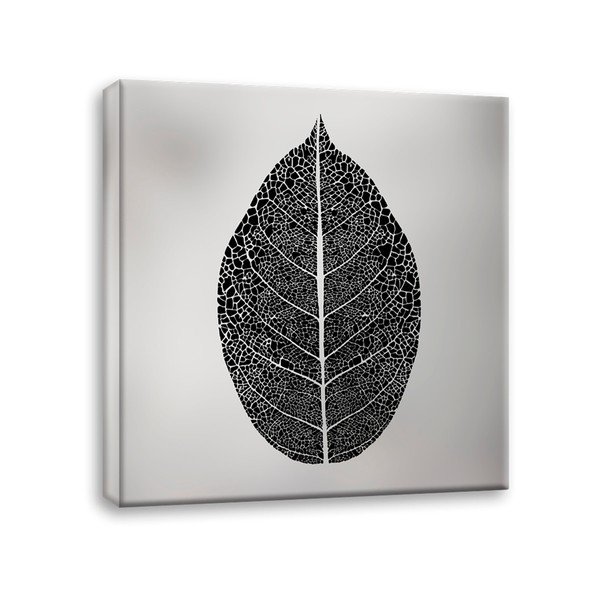 Живопис върху платно Сребърен лист, 60 x 60 cm - Styler-image-2
