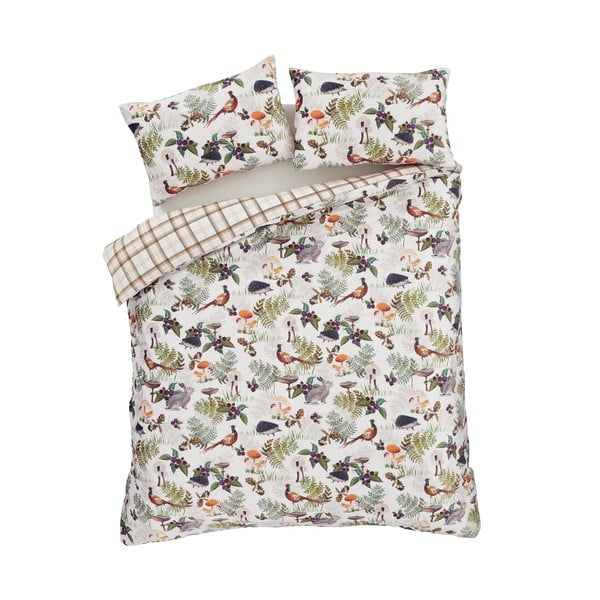 Двойно  спално бельо 200x200 cm Woodland Walk – Catherine Lansfield-image-2