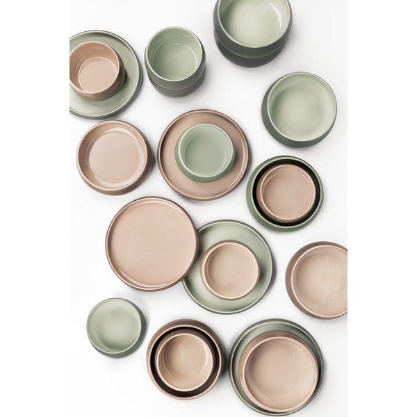 Бежови глинени чинии в комплект 4 бр. ø 22 cm Terra Rondo – Bonami Selection-image-1