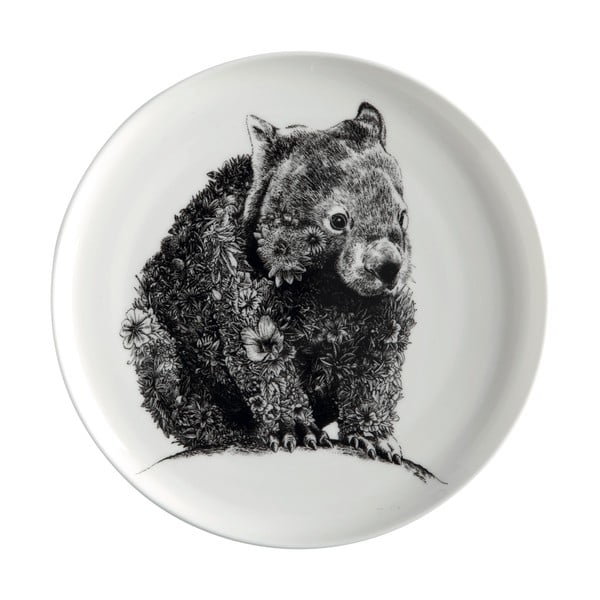 Бяла порцеланова чиния Marini Ferlazzo Wombat, ø 20 cm - Maxwell & Williams