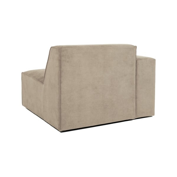 Бежов велурен модул на дивана (ляв ъгъл) Sting - Scandic-image-3