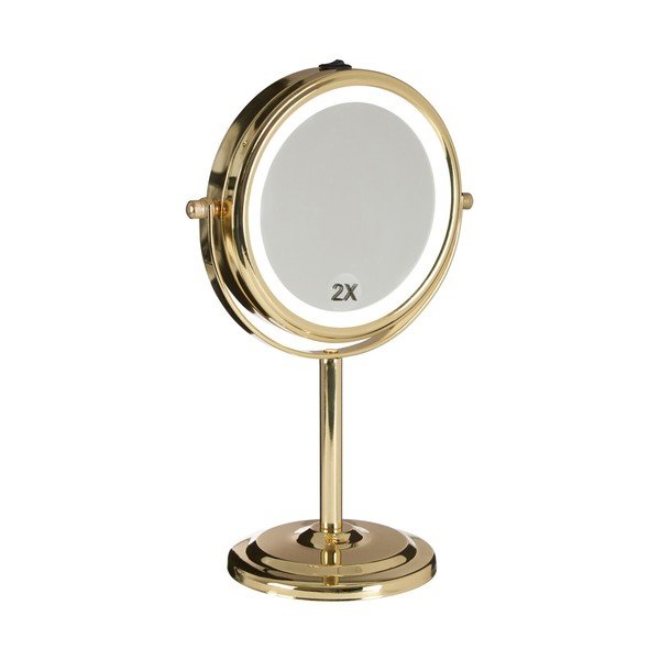 Козметично огледало със светлина/увеличително (увеличение 2x) ø 15 cm Cassini – Premier Housewares-image-3