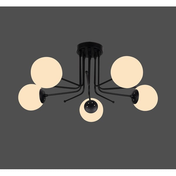 Черно таванно осветително тяло, височина 34 cm Star - Squid Lighting-image-1