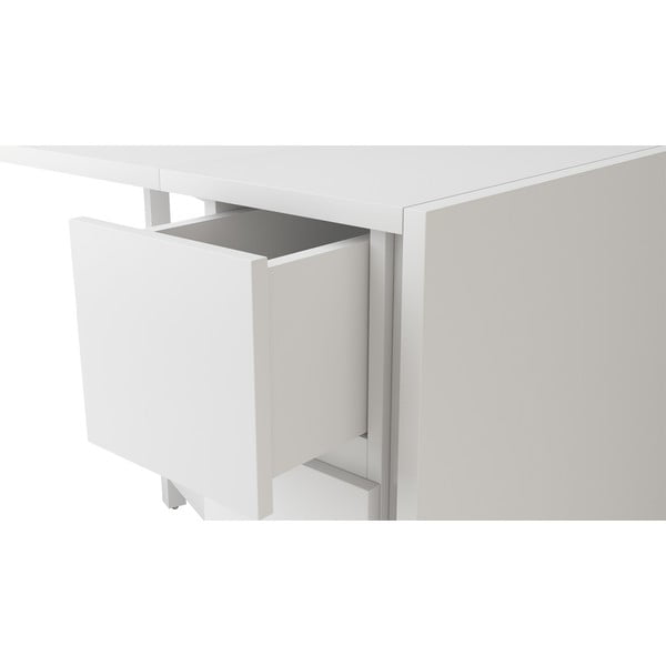 Бяла сгъваема многофункционална маса Kungla - Woodman-image-4