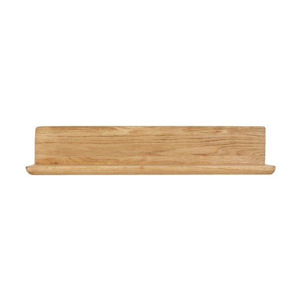 Стенен рафт от масивен дъб в светло естествен цвят 60 cm Salina – House Nordic-image-3