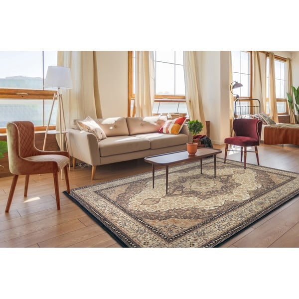 Светлокафяв вълнен килим 200x300 cm Charlotte - Agnella-image-1