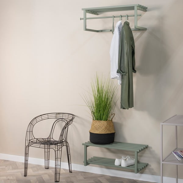 Сиво-зелена метална висяща стойка за обувки 71x26x34 cm Marco – Spinder Design-image-2