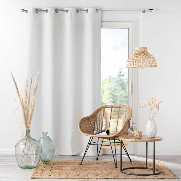 Бяла завеса от микрофибър 140x280 cm Absolu – douceur d'intérieur-image-3