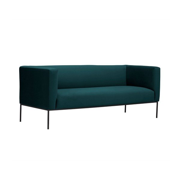 Петроленозелен кадифен диван Neptune, 195 cm - Windsor & Co Sofas-image-2