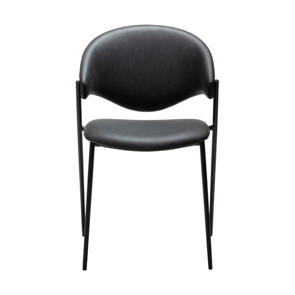 Черен трапезен стол от имитация на кожа Zone – DAN-FORM Denmark-image-1