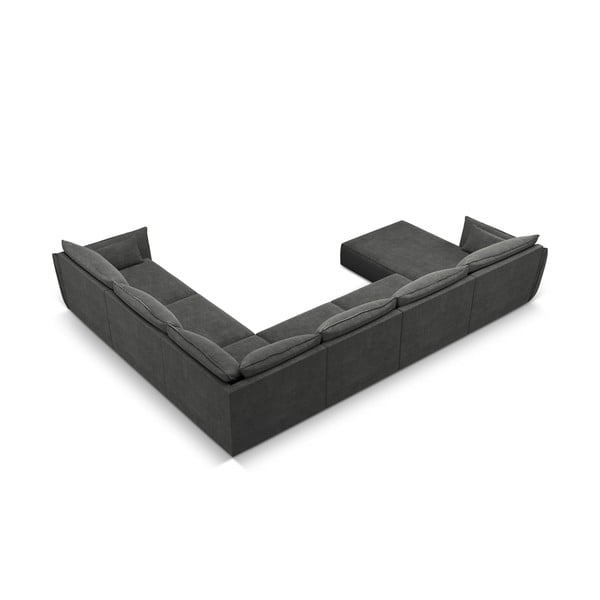 Сив ъглов диван (десен ъгъл) Vanda - Mazzini Sofas-image-3