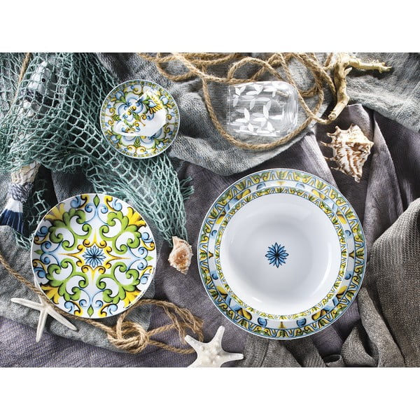 Комплект порцеланови съдове от 18 части Caltagirone - Villa Altachiara-image-1