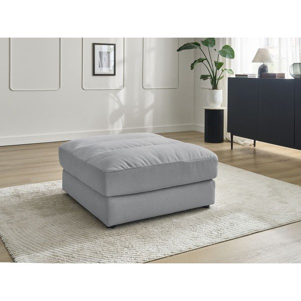 Светлосива кадифена табуретка Sierra – Bobochic Paris-image-1