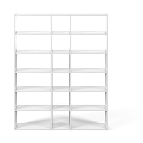 Бял шкаф за книги 182x224 cm Pombal - TemaHome